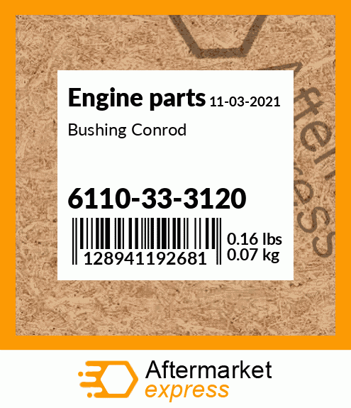 Spare part 6110-33-3120 + Bushing Conrod