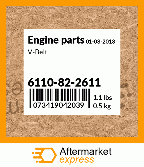 Spare part 6110-82-2611 + V-Belt