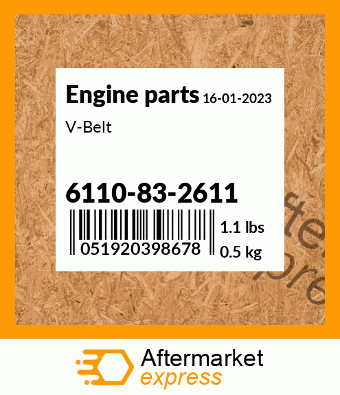 Spare part 6110-83-2611 + V-Belt