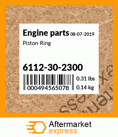 Spare part 6112-30-2300 + Piston Ring