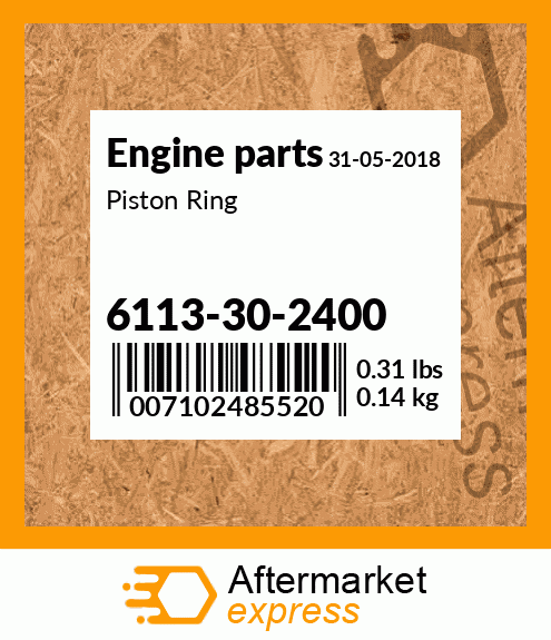 Spare part 6113-30-2400 + Piston Ring