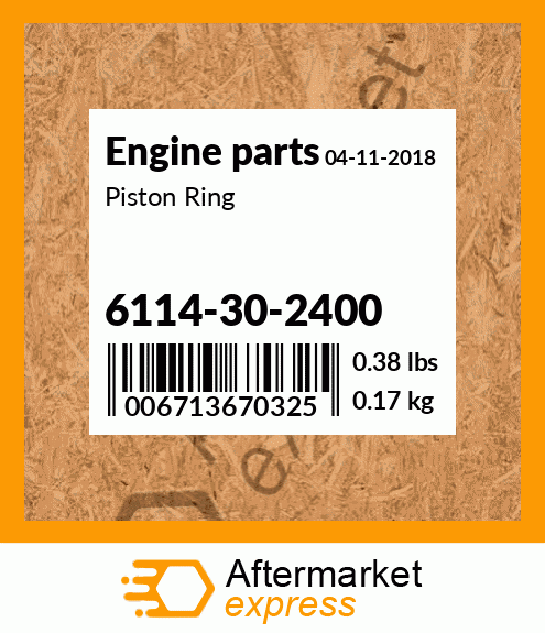 Spare part 6114-30-2400 + Piston Ring