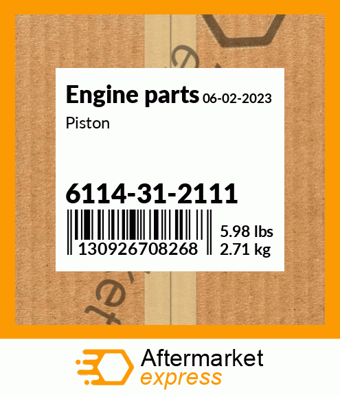 Spare part 6114-31-2111 + Piston