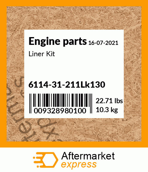 Spare part 6114-31-211Lk130 + Liner Kit