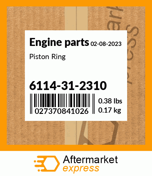 Spare part 6114-31-2310 + Piston Ring