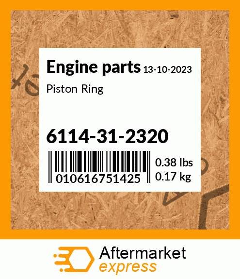 Spare part 6114-31-2320 + Piston Ring