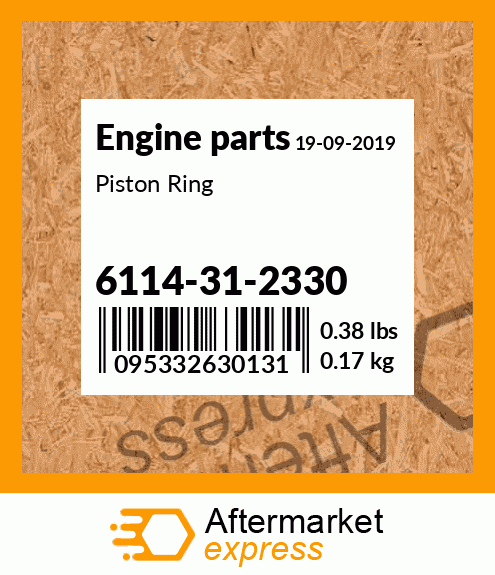 Spare part 6114-31-2330 + Piston Ring