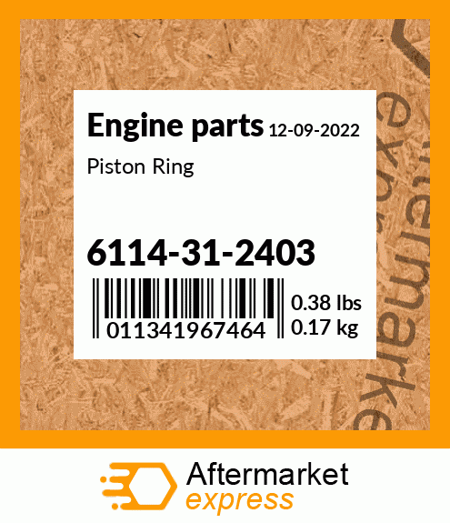 Spare part 6114-31-2403 + Piston Ring