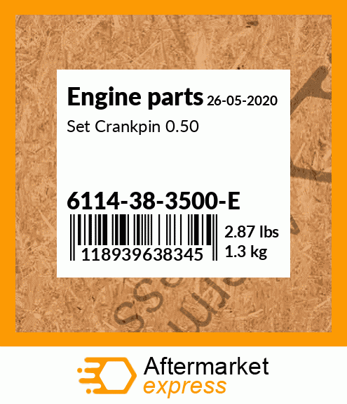 Spare part 6114-38-3500-E + Set Crankpin 0.50