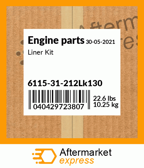 Spare part 6115-31-212Lk130 + Liner Kit