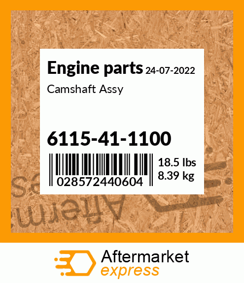 Spare part 6115-41-1100 + Camshaft Assy