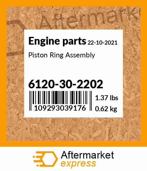 Spare part 6120-30-2202 + Piston Ring Assembly