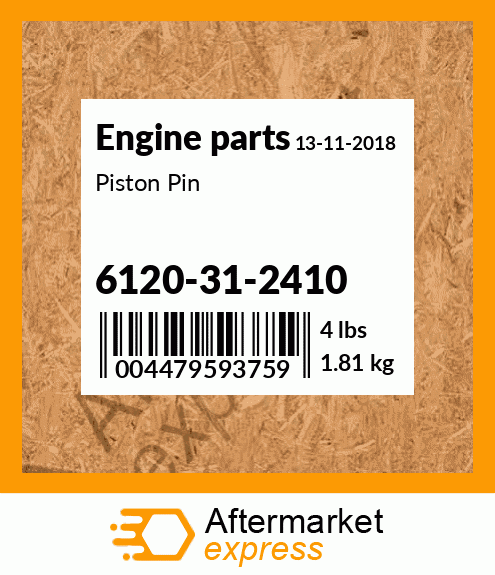 Spare part 6120-31-2410 + Piston Pin