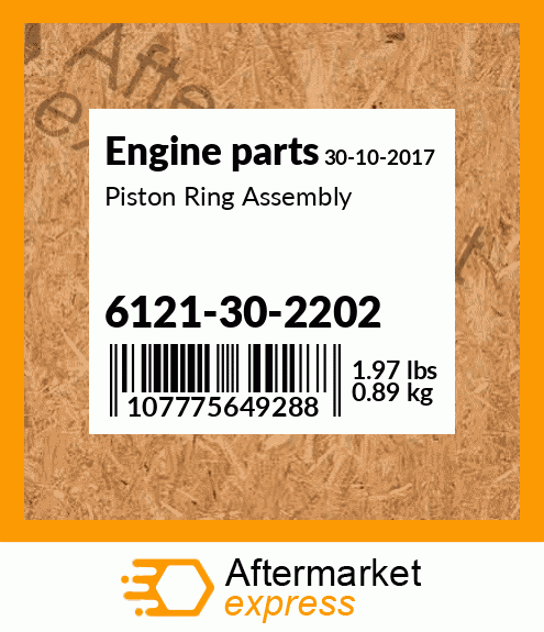 Spare part 6121-30-2202 + Piston Ring Assembly