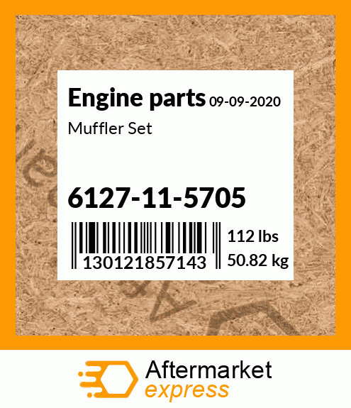 Spare part 6127-11-5705 + Muffler Set