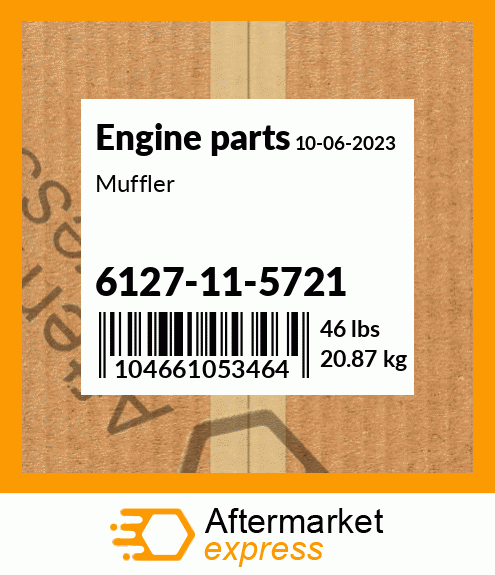 Spare part 6127-11-5721 + Muffler