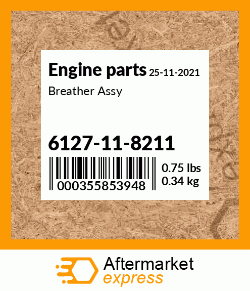 Spare part 6127-11-8211 + Breather Assy