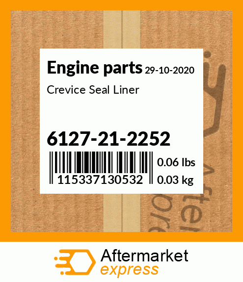 Spare part 6127-21-2252 + Crevice Seal Liner