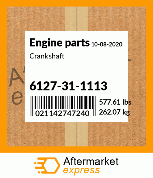 Spare part 6127-31-1113 + Crankshaft