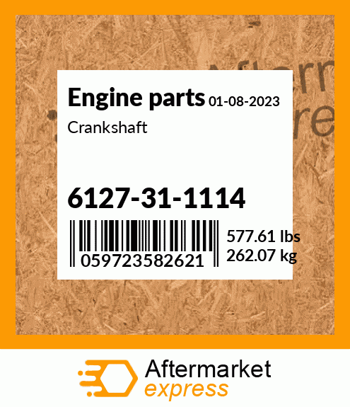 Spare part 6127-31-1114 + Crankshaft