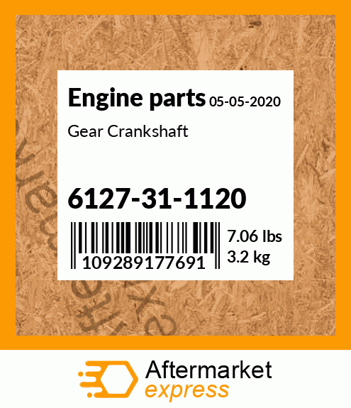 Spare part 6127-31-1120 + Gear Crankshaft