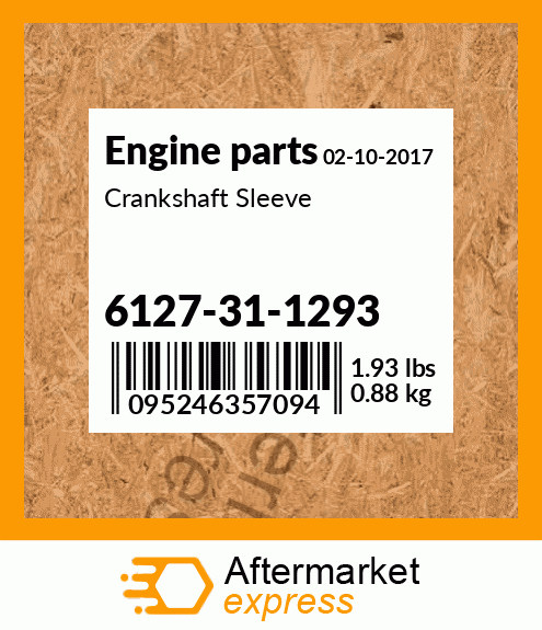 Spare part 6127-31-1293 + Crankshaft Sleeve