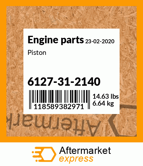 Spare part 6127-31-2140 + Piston