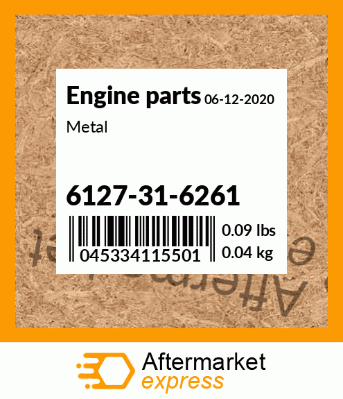 Spare part 6127-31-6261 + Metal