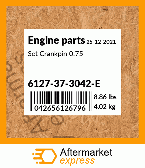 Spare part 6127-37-3042-E + Set Crankpin 0.75