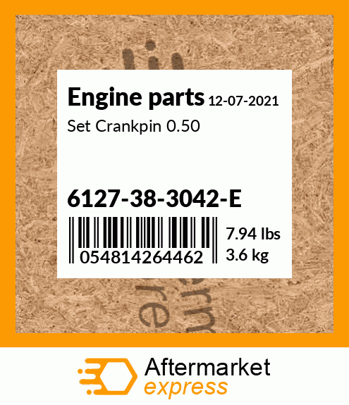 Spare part 6127-38-3042-E + Set Crankpin 0.50