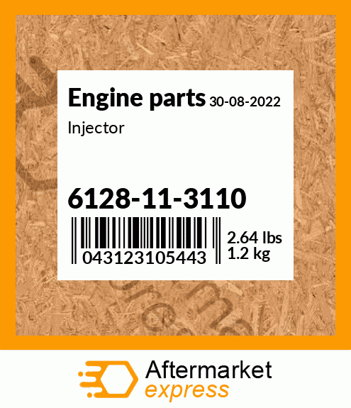 Spare part 6128-11-3110 + Injector