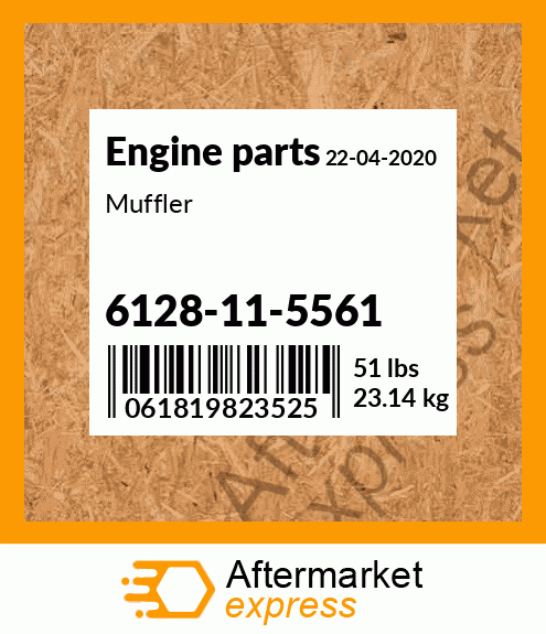 Spare part 6128-11-5561 + Muffler