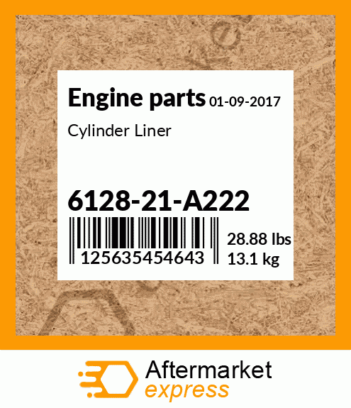 Spare part 6128-21-A222 + Cylinder Liner