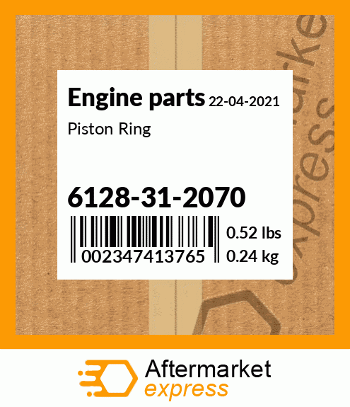 Spare part 6128-31-2070 + Piston Ring