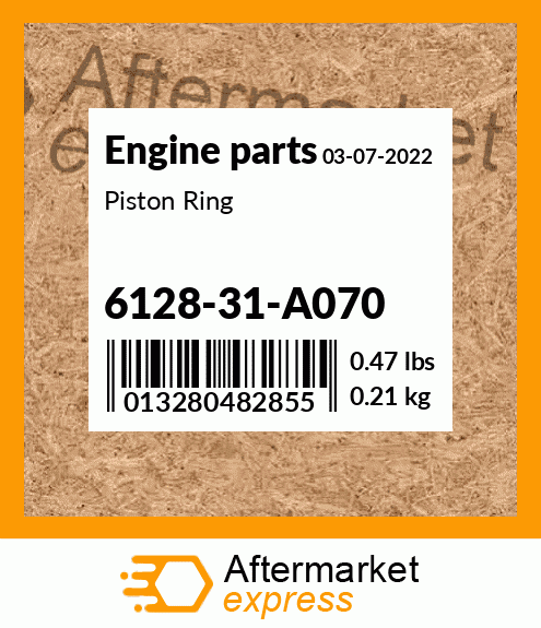 Spare part 6128-31-A070 + Piston Ring