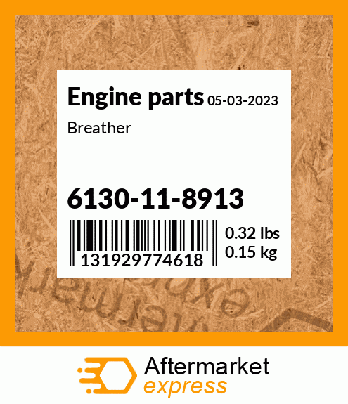 Spare part 6130-11-8913 + Breather