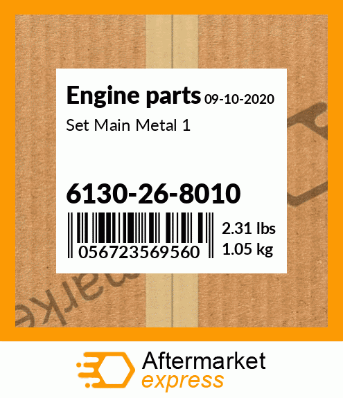 Spare part 6130-26-8010 + Set Main Metal 1