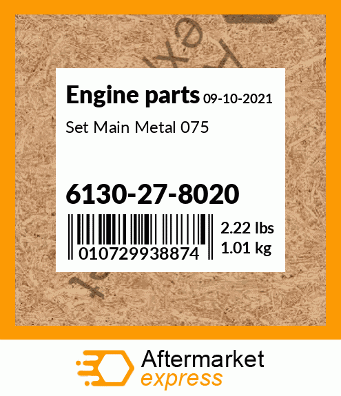 Spare part 6130-27-8020 + Set Main Metal 075