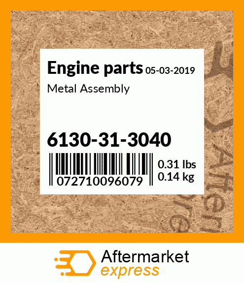 Spare part 6130-31-3040 + Metal Assembly