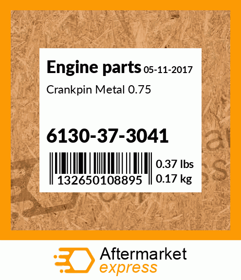 Spare part 6130-37-3041 + Crankpin Metal 0.75