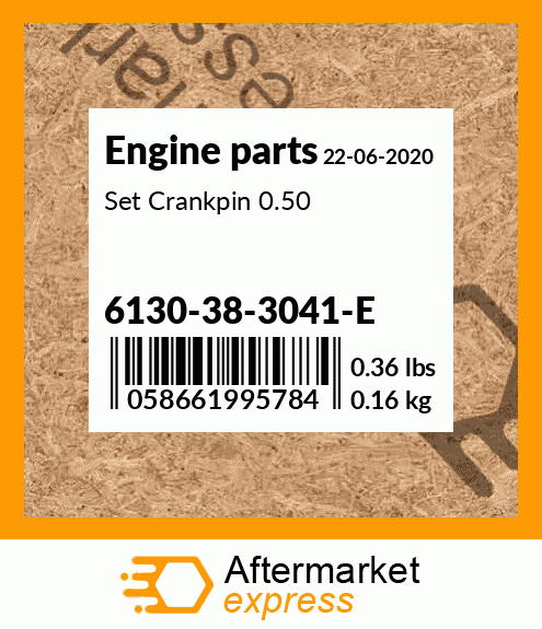 Spare part 6130-38-3041-E + Set Crankpin 0.50