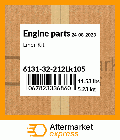 Spare part 6131-32-212Lk105 + Liner Kit