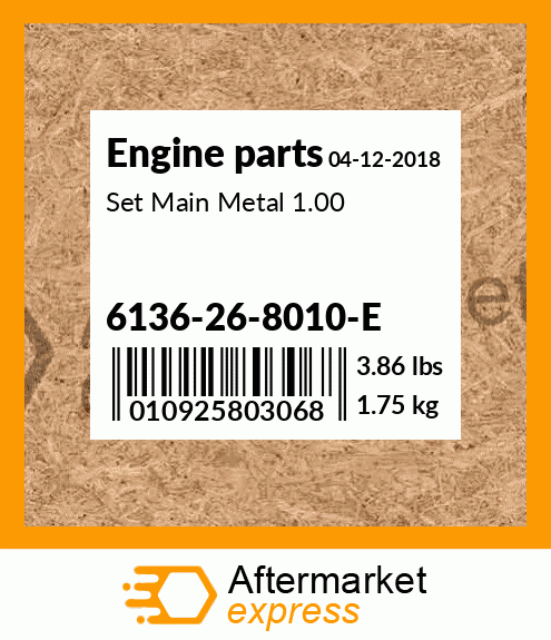 Spare part 6136-26-8010-E + Set Main Metal 1.00