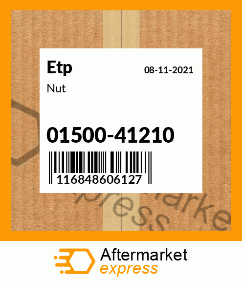 Spare part 01500-41210 + Nut