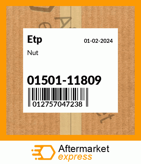 Spare part 01501-11809 + Nut