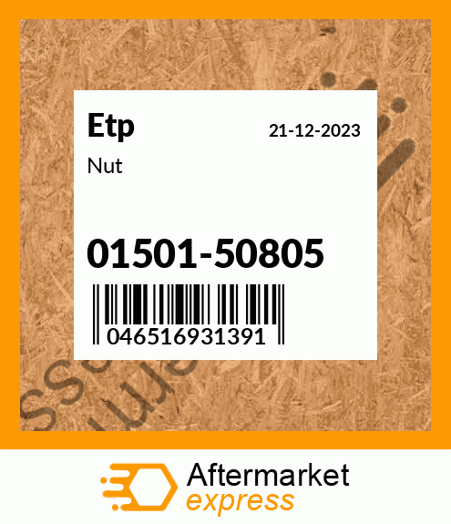 Spare part 01501-50805 + Nut