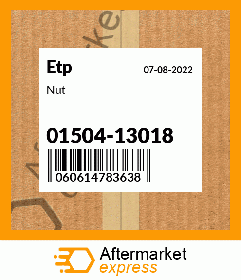 Spare part 01504-13018 + Nut