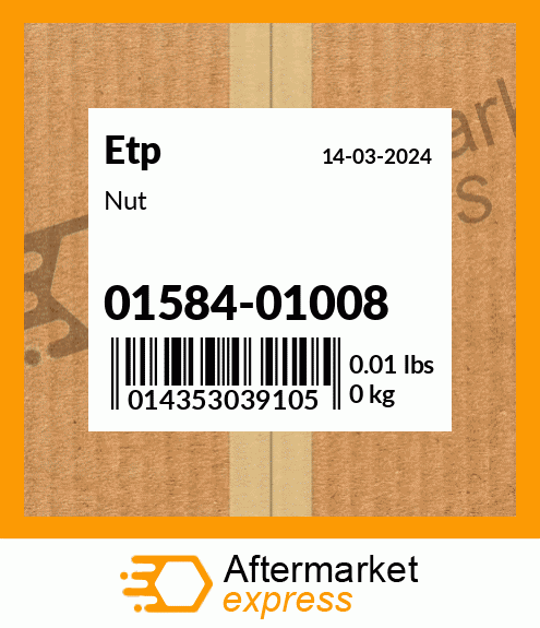 Spare part 01584-01008 + Nut