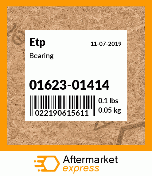 Spare part 01623-01414 + Bearing