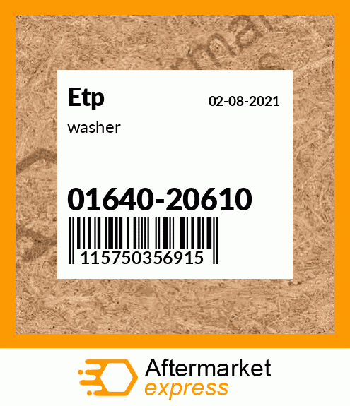 washer 01640-20610